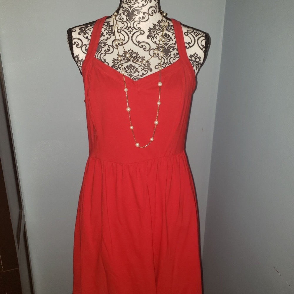 Red dress